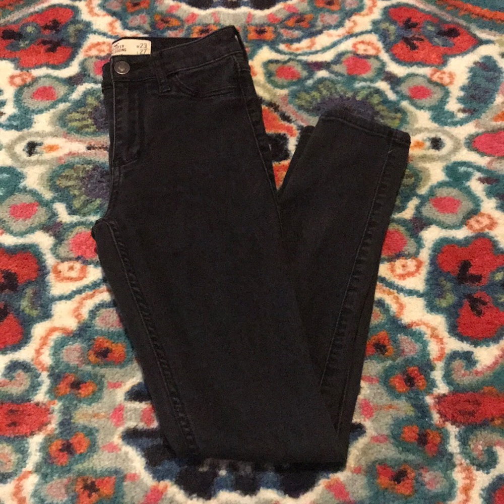 Faded Black High-rise Hollister Jeggings